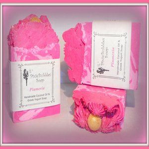 Handmade Soap Bar Coconut Oil PLUMERIA